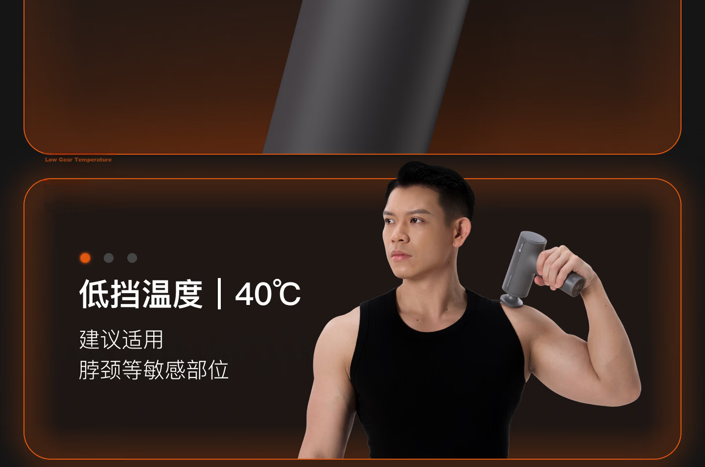 Keep Heat Therapy Fascia Gun New Massage Device G3 Professional Edition for Relaxing Shoulders, Neck, Waist, Back, and Thigh Muscles Fitness Massager - Dark Gray 23