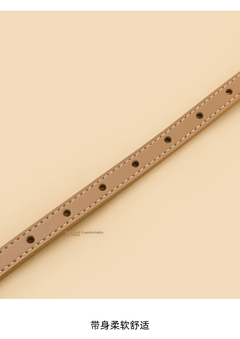 Viney Women's Genuine Leather Pin Buckle Belt Simple Versatile Casual Fashion Waistband Luxury Birthday Gift 11
