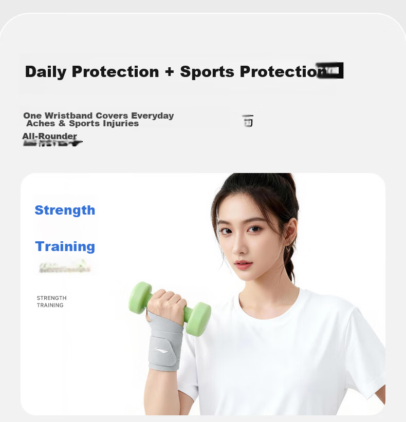 Li-Ning Fitness Wrist Support Wrist Brace Compression Sports Protection Weightlifting Bench Press Push-Up Special 12