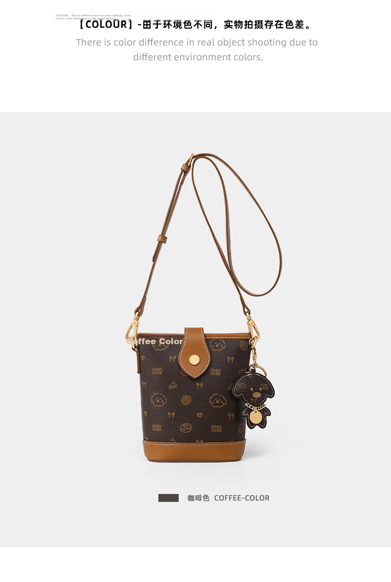Viney Women's Boutique Bucket Bag Fashionable Crossbody Phone Bag Small Purse Birthday Qixi Valentine's Day Gift for Girlfriend 14