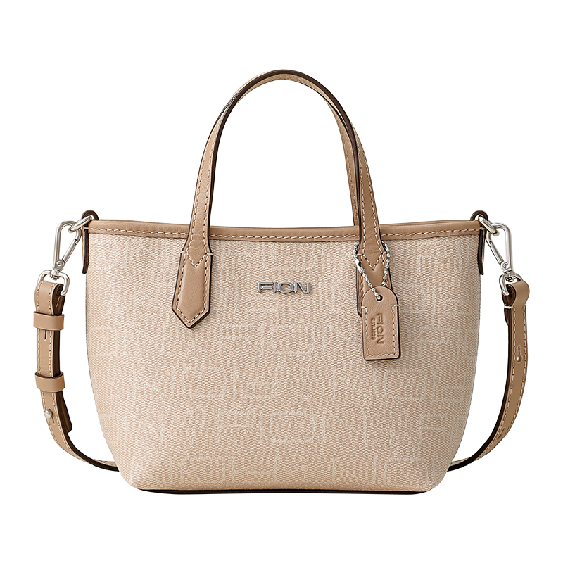 FION Fianni 2026 New Women's Bucket Bag Classic Monogram Crossbody Shoulder Handbag