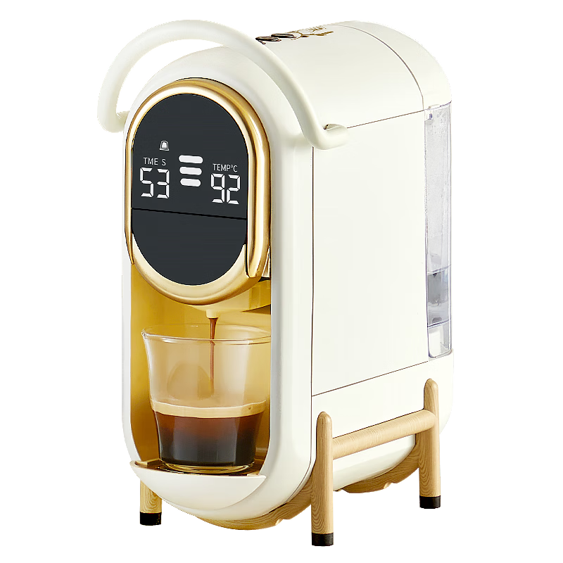 Irmafreda Fully Automatic Capsule Coffee Machine Hot and Cold Dual Extraction Compatible Adjustable Temperature Home Use Italian Portable Universal Multi-Capsule and Coffee Powder Compatible