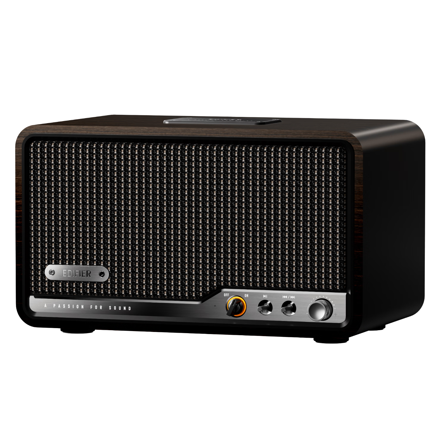EDIFIER S260 2026 New Hi-Fi Retro Bluetooth Speaker High-Power All-in-One Home Desktop Audio Black Walnut