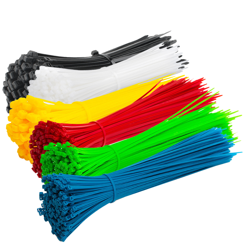 Haisidike [Jingcang Delivery] Colored Cable Ties Self-Locking Nylon Cable Ties Wire Bundling Straps 3*150mm (100 pcs) Blue HKL-346