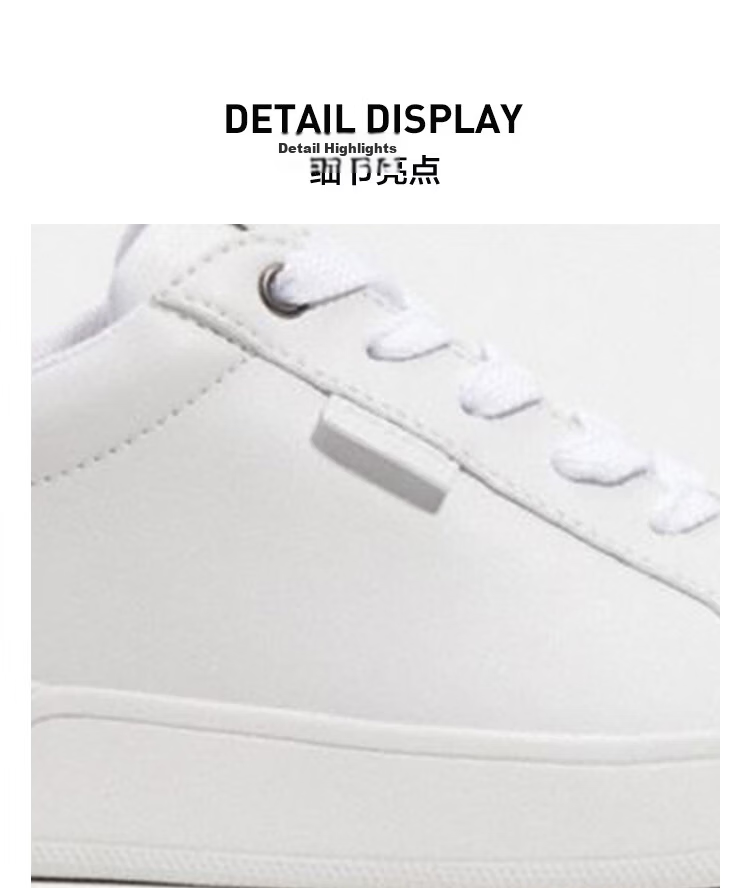 COACH Women's Low-Top Casual Sneakers White CN577 6