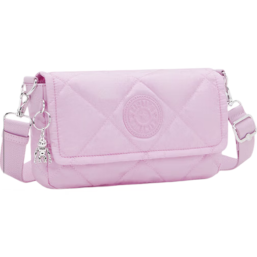 Kipling NAOMI POUCH Pink Purple Terry Shoulder Bag Birthday Gift