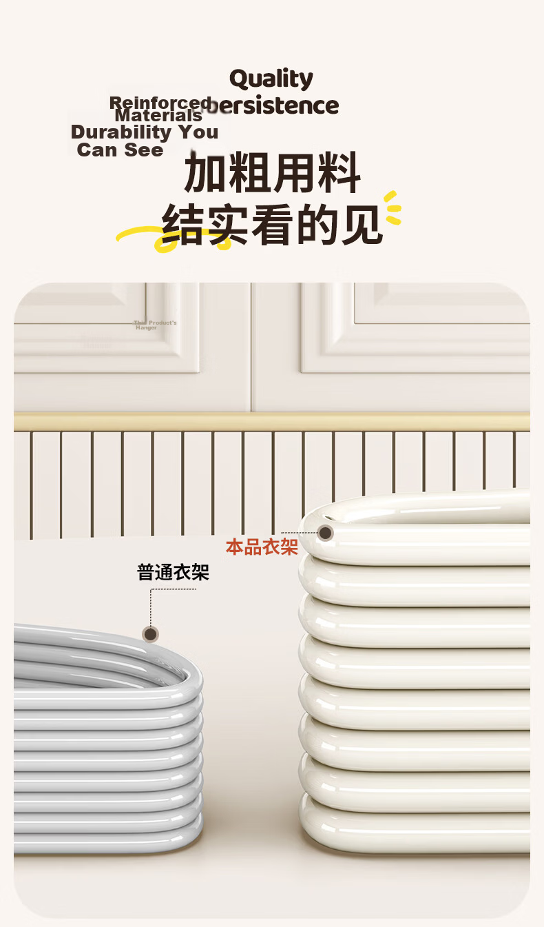Baicaoyuan Kids Adjustable Clothes Hangers Baby Underwear Socks Storage Infant Drying Rack Wardrobe Clothes Hangers 10-Pack 15