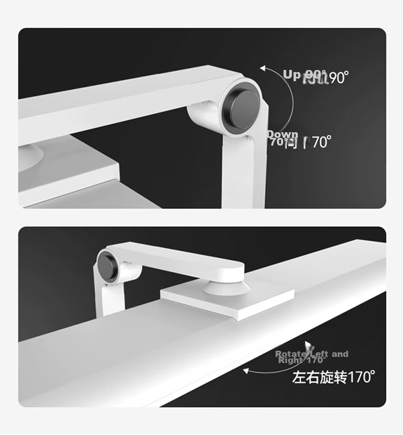Boraol Eye Protection Desk Lamp Student Study Lamp Children's Reading Lamp Desk Office Writing Rechargeable Desk Lamp 30