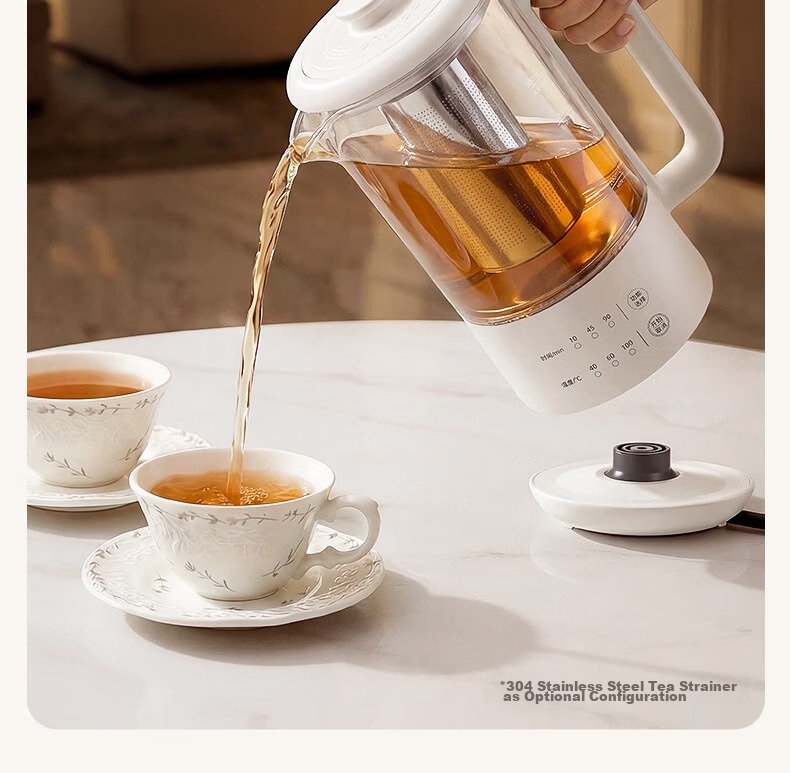 Qicai Dingdang Health Pot 2026 New Mini Small Teapot Office Multi-Functional Electric Kettle YSH04-N 14
