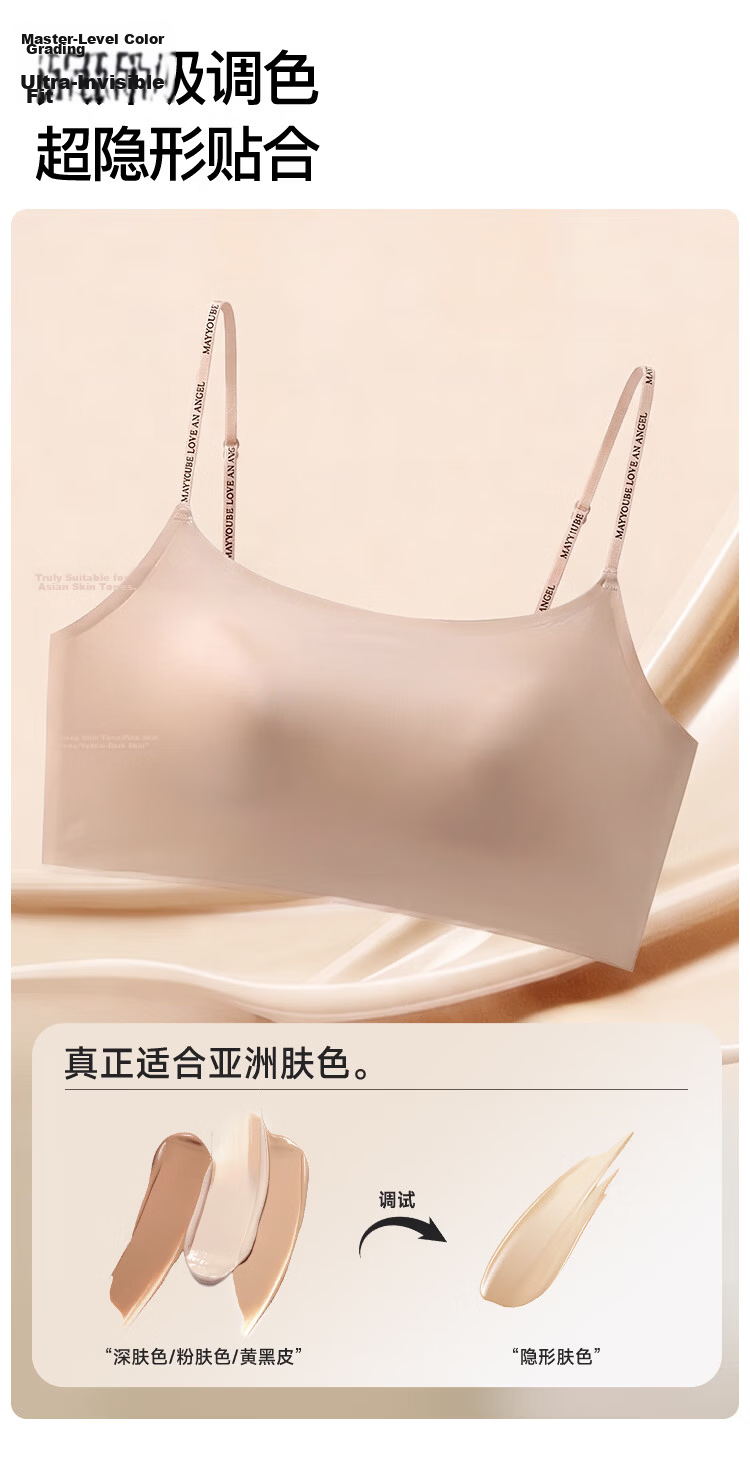 Urban Beauty Foundation Liquid Thin Bra for Women Small Bust Push-Up Anti-Exposure 2026 Thin Straps Convertible Strapless Backless Bra 7