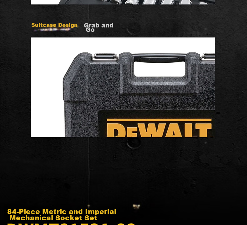 DEWALT 15-Piece 1/4 & 3/8 Socket Accessory Set 20