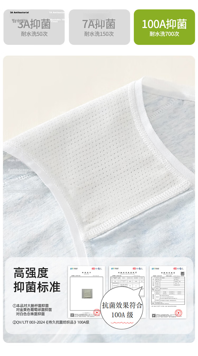 Hodo Red Bean Girls' Cotton Natural Colored Cotton Teen Triangle Underwear 7
