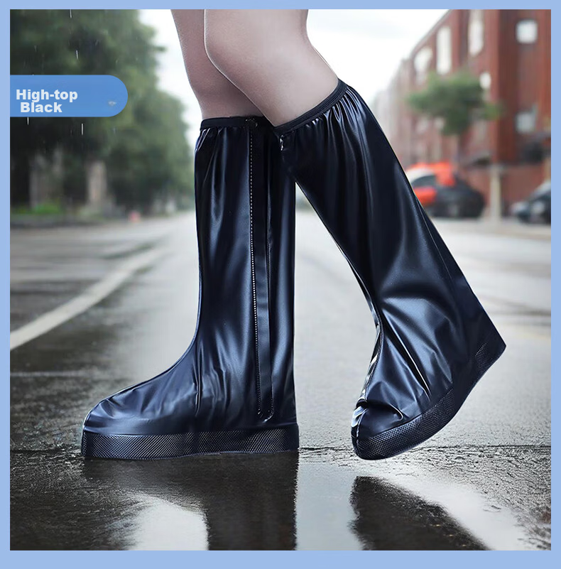 SooGree Waterproof Shoe Covers Wear-Resistant Dirt-Resistant Non-Slip Thickened Rain Shoe Covers Outdoor Splash-Proof Rain Boot Covers 15