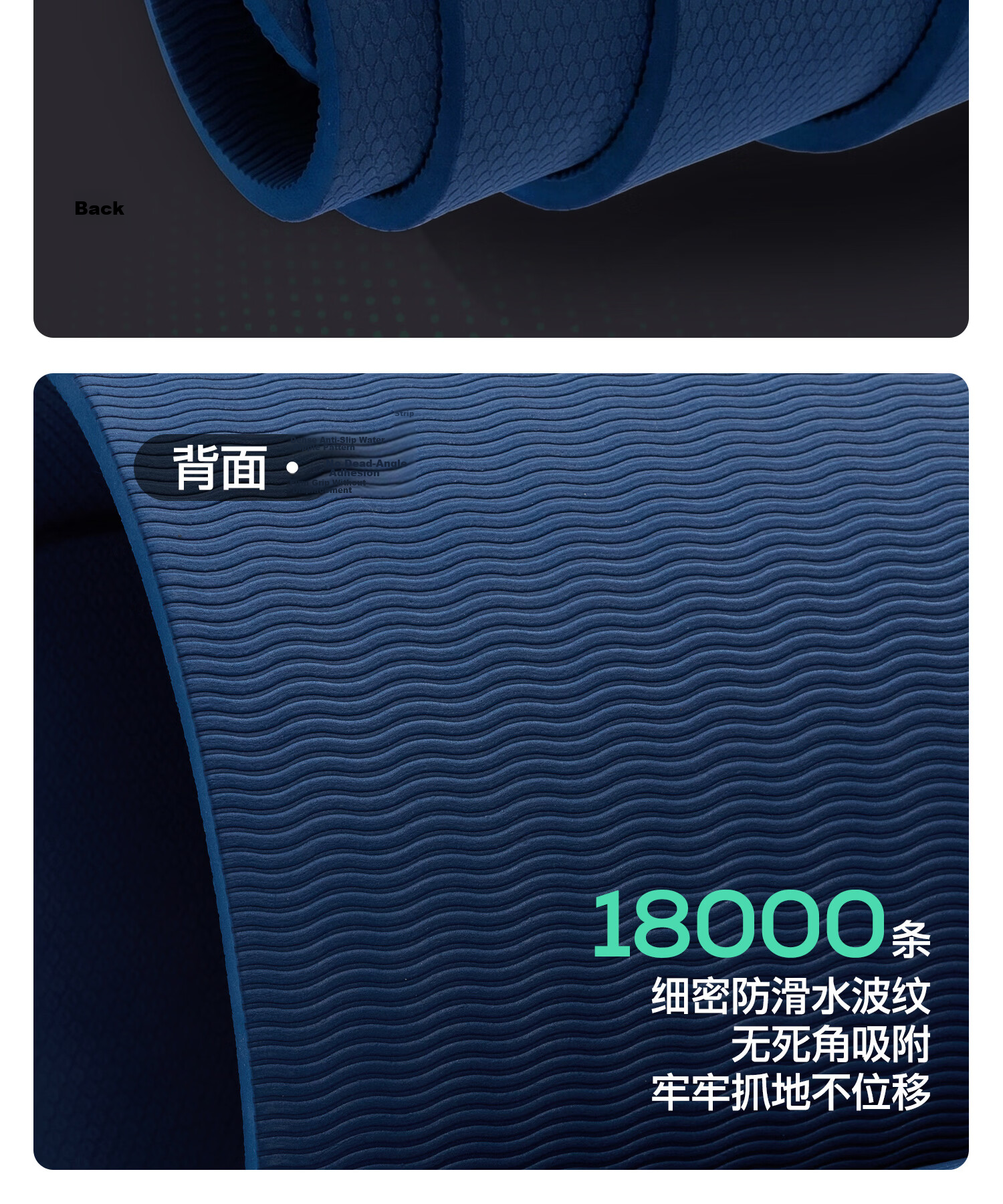 Yottoy Thickened Men's Fitness Mat 2m Extra Wide and Long Non-Slip Wear-Resistant Training Mat 12mm Exercise Floor Mat 9