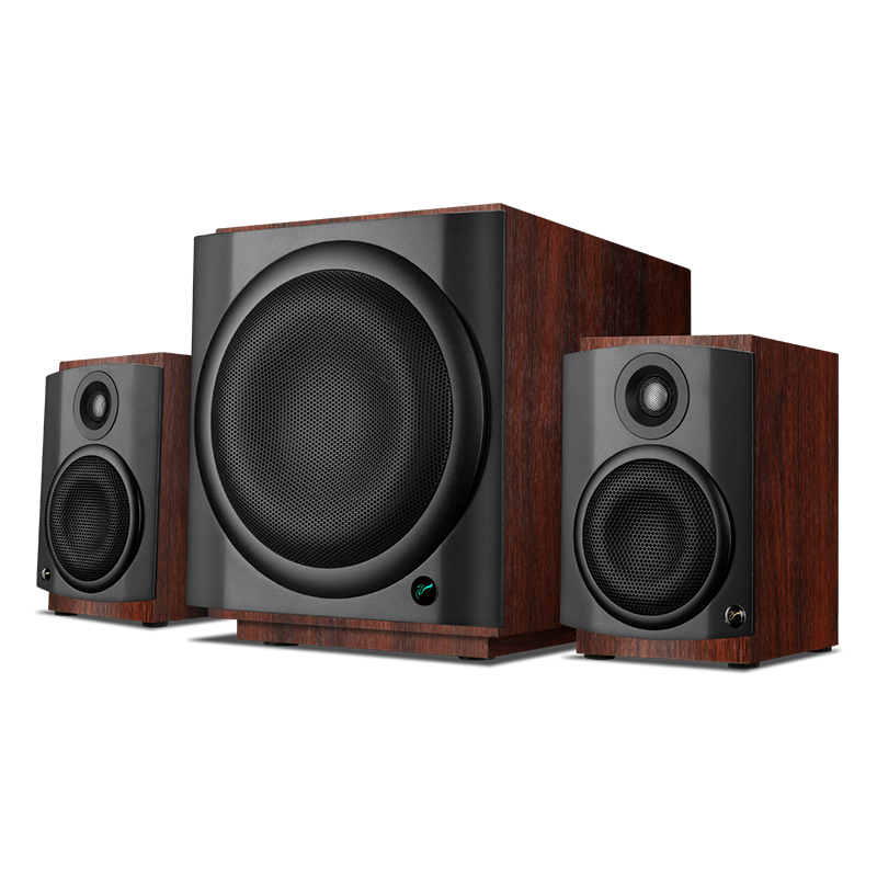 HiVi M-80W 2.1 Channel Multimedia Speaker 8-Inch Subwoofer HiFi Home Audio for Living Room TV Computer Desktop
