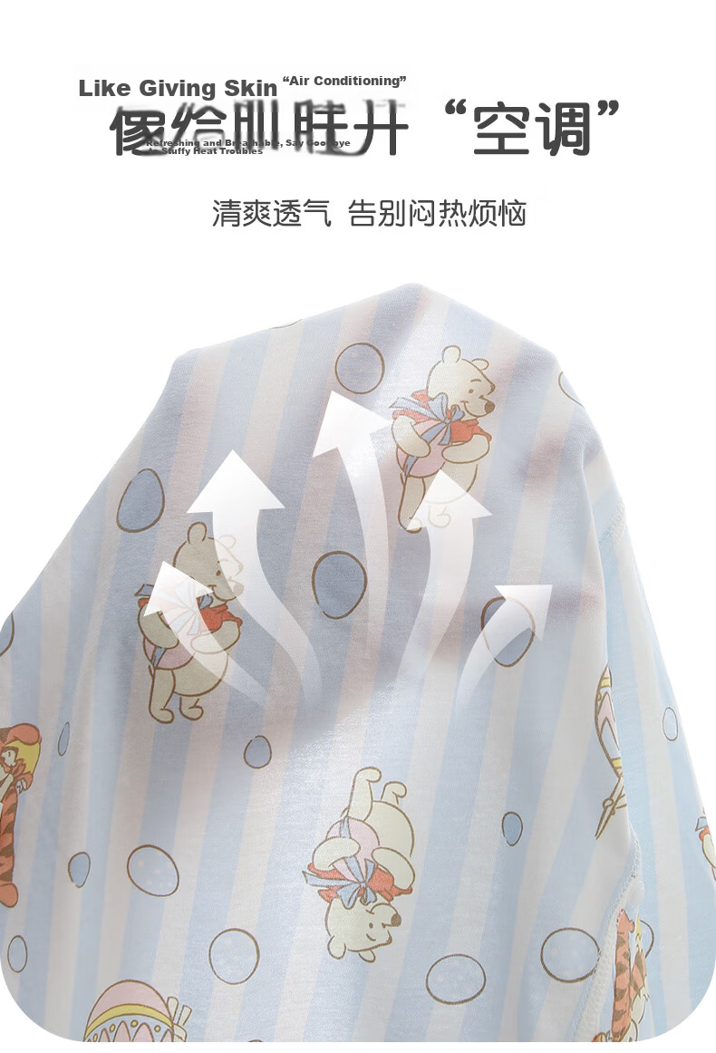 Disney 2-Piece Baby Summer Thin Newborn Romper Set A-Class Cotton Crawling Suit for Boys and Girls Full Moon Gift 6