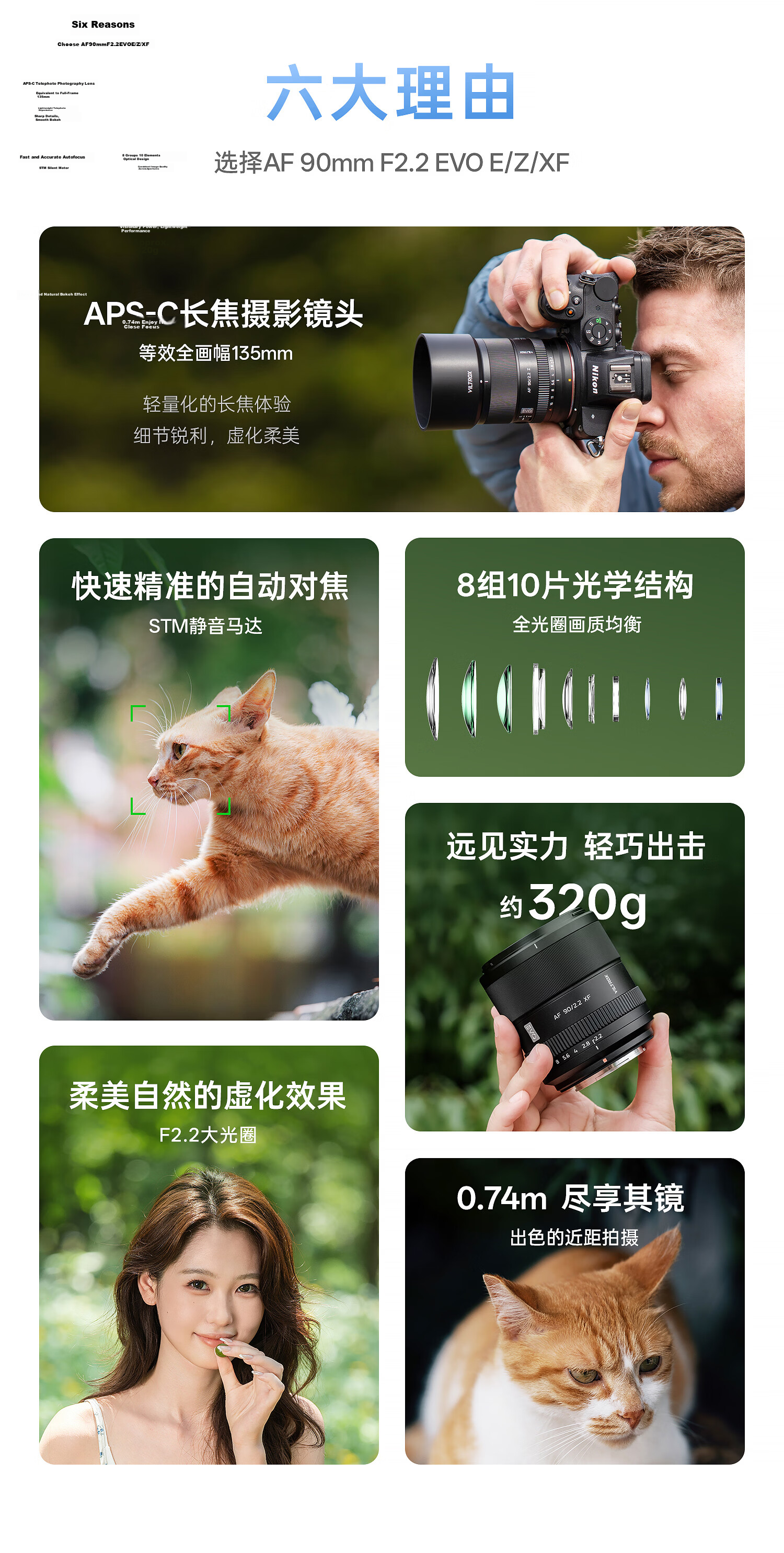 VILTROX AF 90mm F2.2 EVO E-Mount Sony Autofocus APS-C Telephoto Prime Lens for a6700 ZVE10II Mirrorless Camera 3