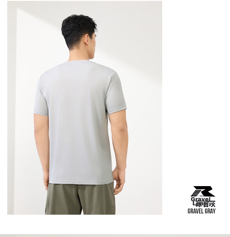 361° Men's T-Shirt Spring Summer New Quick-Dry Fitness Sports Running Casual Crew Neck Short Sleeve Top 652624118D-1 26