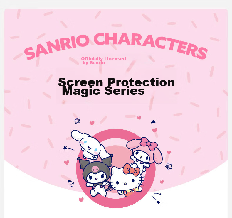 Shanmo [Sanrio Official License] Vivo X300 Tempered Glass Screen Protector Anti-Drop Protective Film Hello Kitty 2