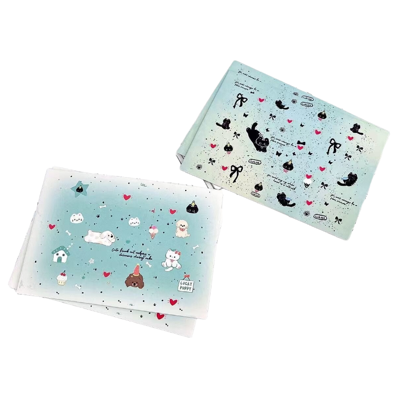 GOTOVAN Heart Cat 20pcs Postcards Ins Style High-Quality Student Handwritten Greeting Cards Creative Message Cards for Couples Friends Birthday Holiday Blessings