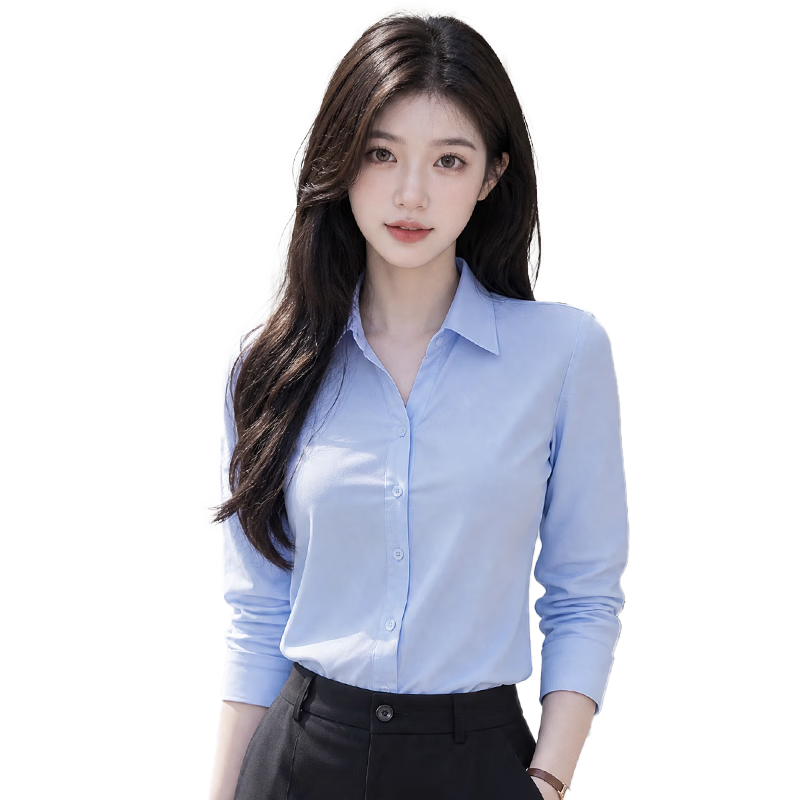 Chaoxu White Shirt Professional Long Sleeve Women Interview Commuting 2026 New Slim Fit Casual Wrinkle-Free Shirt