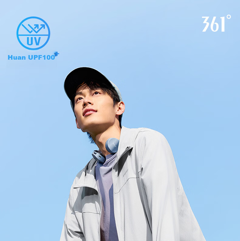 361° Men's New Sports Breathable UV Protection UPF100+ Jacket Summer 652624604D-6 1