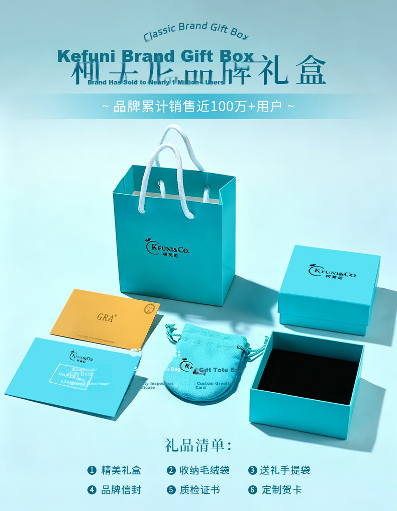 Kefuni 1 Carat Moissanite Engagement Ring for Women with Free GRA Certificate - Birthday and Qixi Festival Gift 25