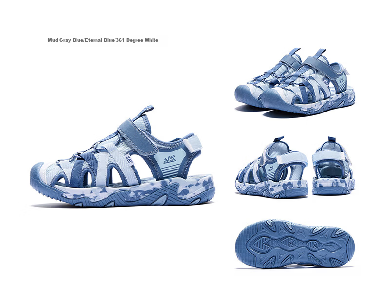 361° Kids Sandals 26 Summer Boys Girls Breathable Closed-Toe Anti-Collision Beach Frame Shoes Black Size 38 36