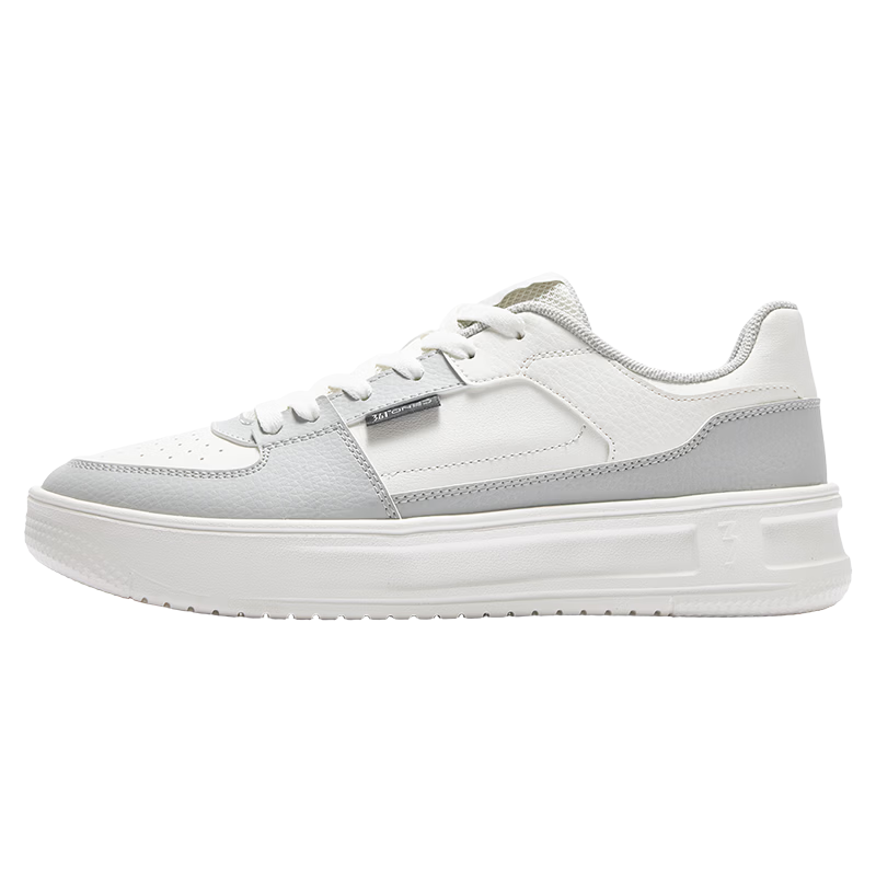 361° Men's Casual Shoes Qinghe 2 New Stylish Versatile Thick-Soled Comfortable White Sneakers 672636618-2