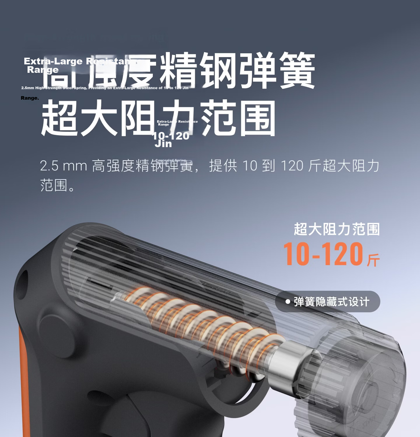 Keep Adjustable Hand Grip Strengthener Ergonomic Dual-Function Finger Training Vitality Orange 9