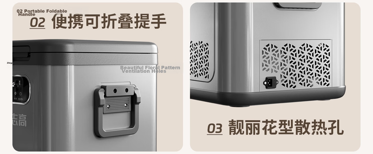 CHIGO Car Refrigerator Freezer and Cooler Dual Use for Vehicle and Home 12V 24V 220V Large Capacity Truck Dedicated Compressor Cooling Cabinet 32