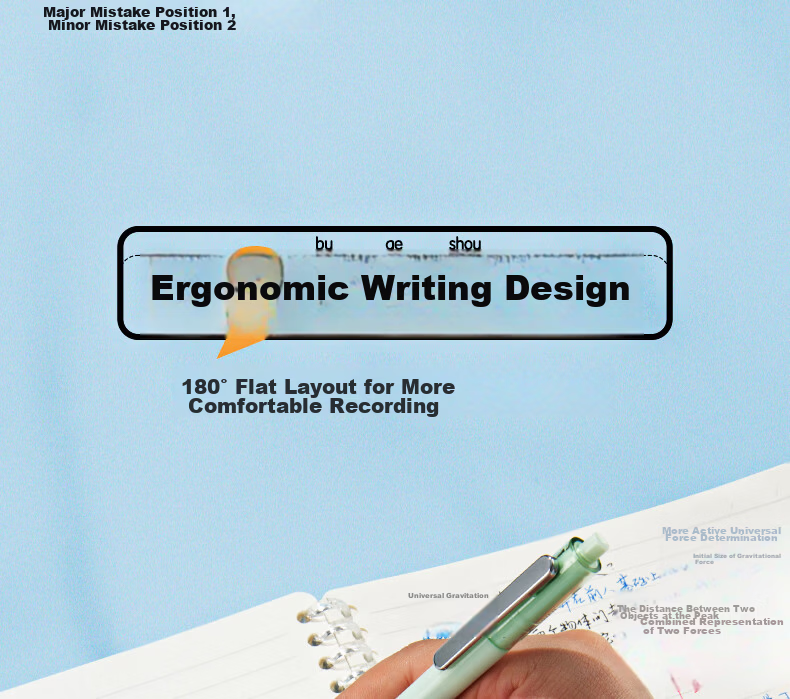 M&G Stationery B5/60 Sheets Geography Notebook Subject Loose-leaf Spiral Notebook for Middle and High School Students Error Correction Homework Book 1pc ADJ27142-ZZ 12