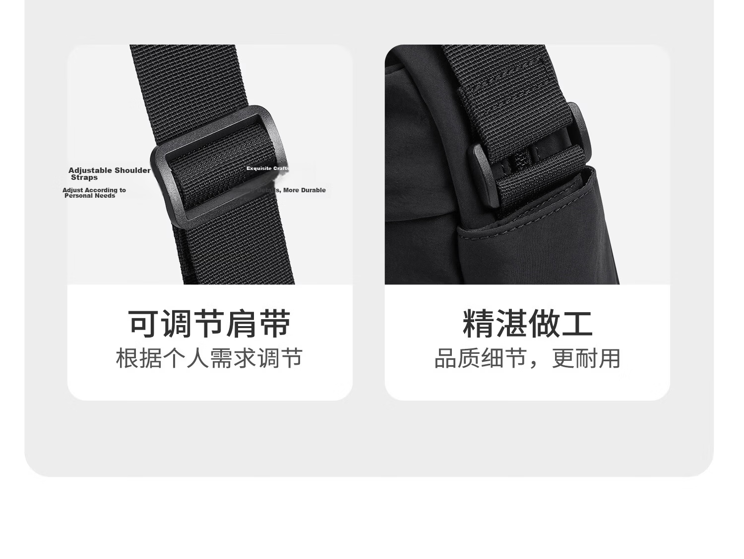 GOLF Men's Casual Lightweight Shoulder Bag Crossbody Bag Waterproof Outdoor Cycling Sports Bag for iPad and Phone 19