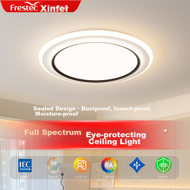 Xinfei Ultra-thin Eye-protective Warm LED Ceiling Light for Bedroom Corridor Study Modern Minimalist