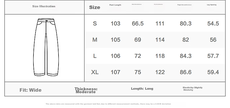 Peacebird Women's High-Waist Loose Lantern Wide-Leg Denim Jeans Elastic Waist Dark Blue Denim Pants L 22