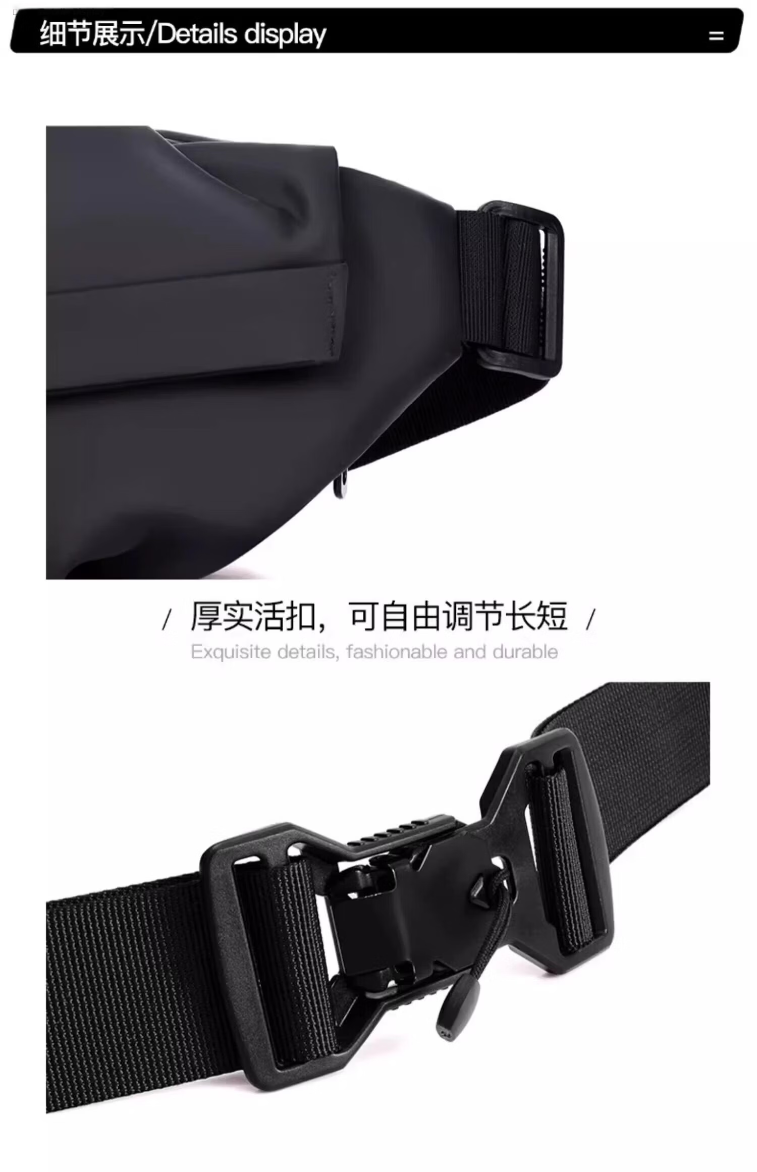 Warrior Men's Crossbody Bag 2026 New Magnetic Buckle Chest Bag Casual Commuter Shoulder Bag Portable Waterproof Cycling Bag 30