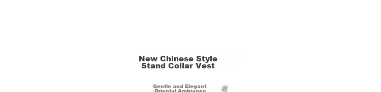 Demana [Sulaicha Color] Spring National Style New Chinese Gradient Print Stand Collar Frog Button Sleeveless Vest Jacket Women Short 4