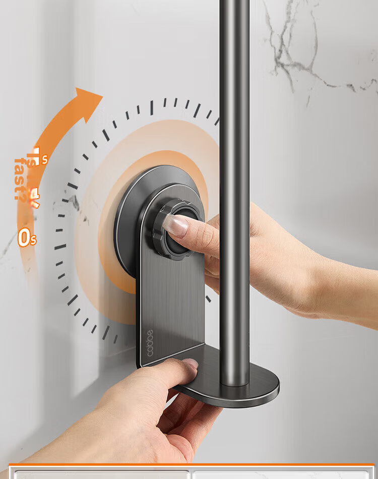 Cobbe Kitchen Paper Towel Holder No-Drill Wall-Mounted Roll Paper Rack Storage Rack Suction Cup Kitchen Paper Towel and Cling Film Organizer Rack 3