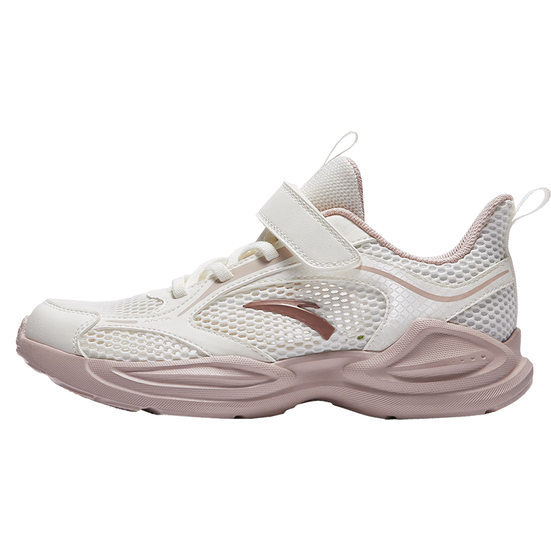 Anta Kids Sports Shoes 2026 Summer Girls Big Kids Lightweight Breathable Mesh Running Shoes A22615557