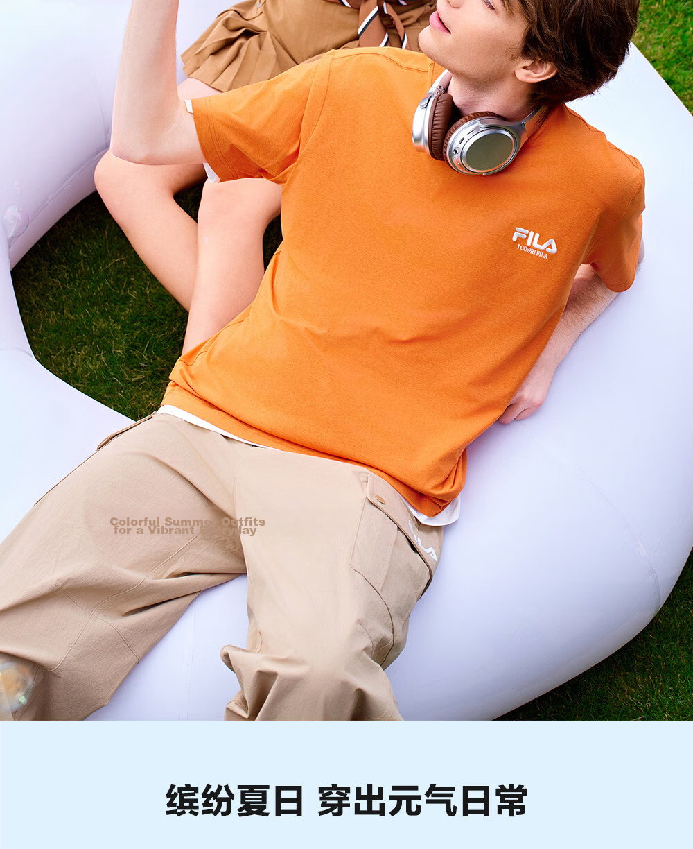 FILA 2026 Summer Moisture-Wicking Quick-Dry Couple Short Sleeve T-Shirt Fashionable Round Neck Casual Sun Protection Top 14