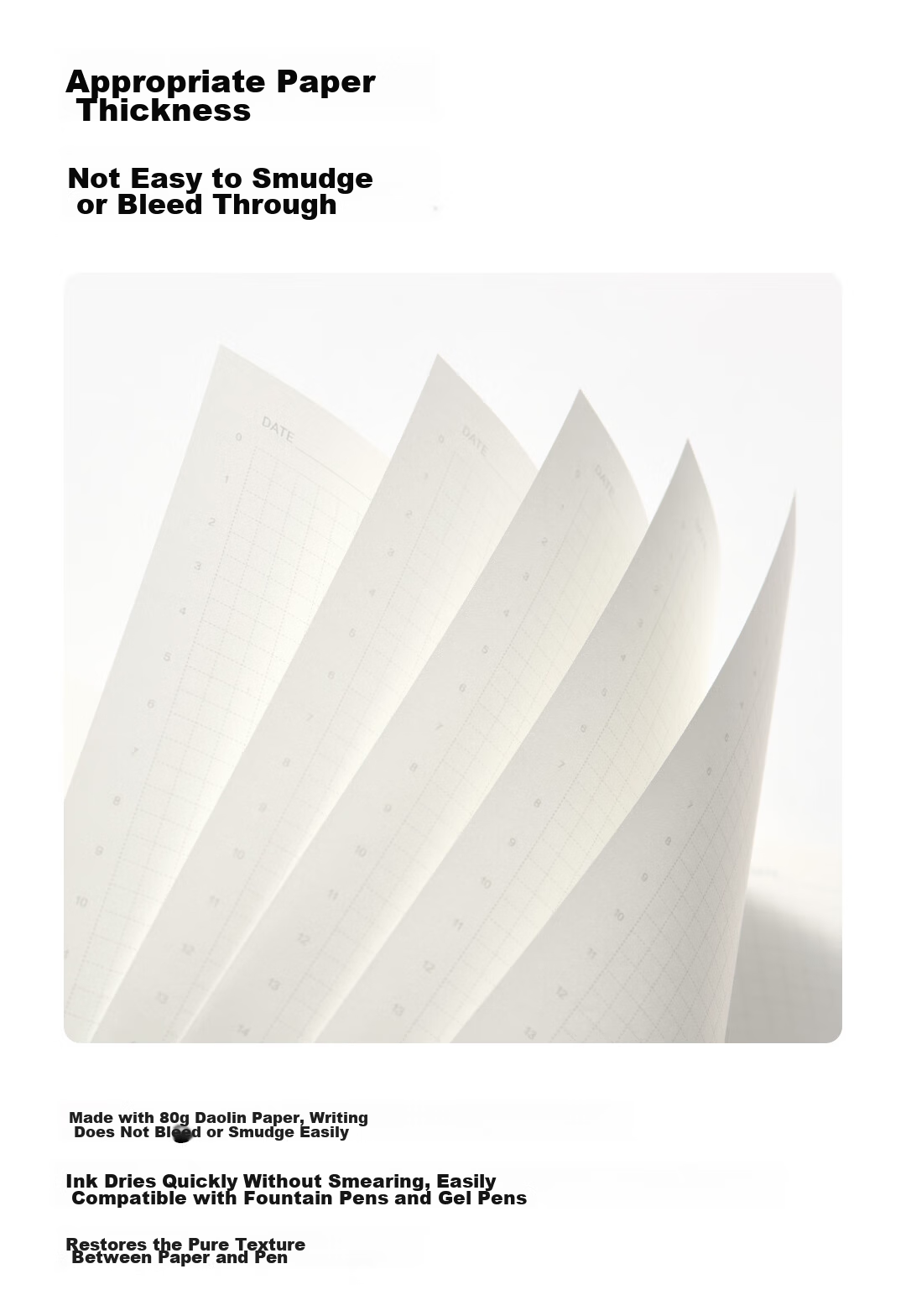 KACO MEMORY II Hard Cover Notebook A5/96 Pages/8mm Ruled (Gray/Yellow) Customizable Logo 7