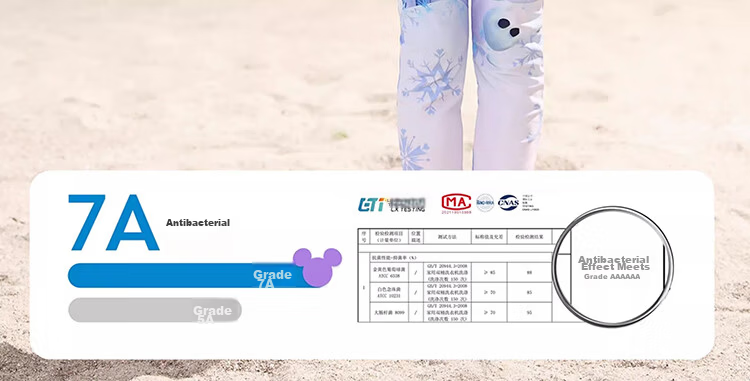 Disney Kids Girls One-Piece Long Sleeve Long Pants Sunscreen Swimwear Class A D35052 Elsa Princess Blue Size 130 6