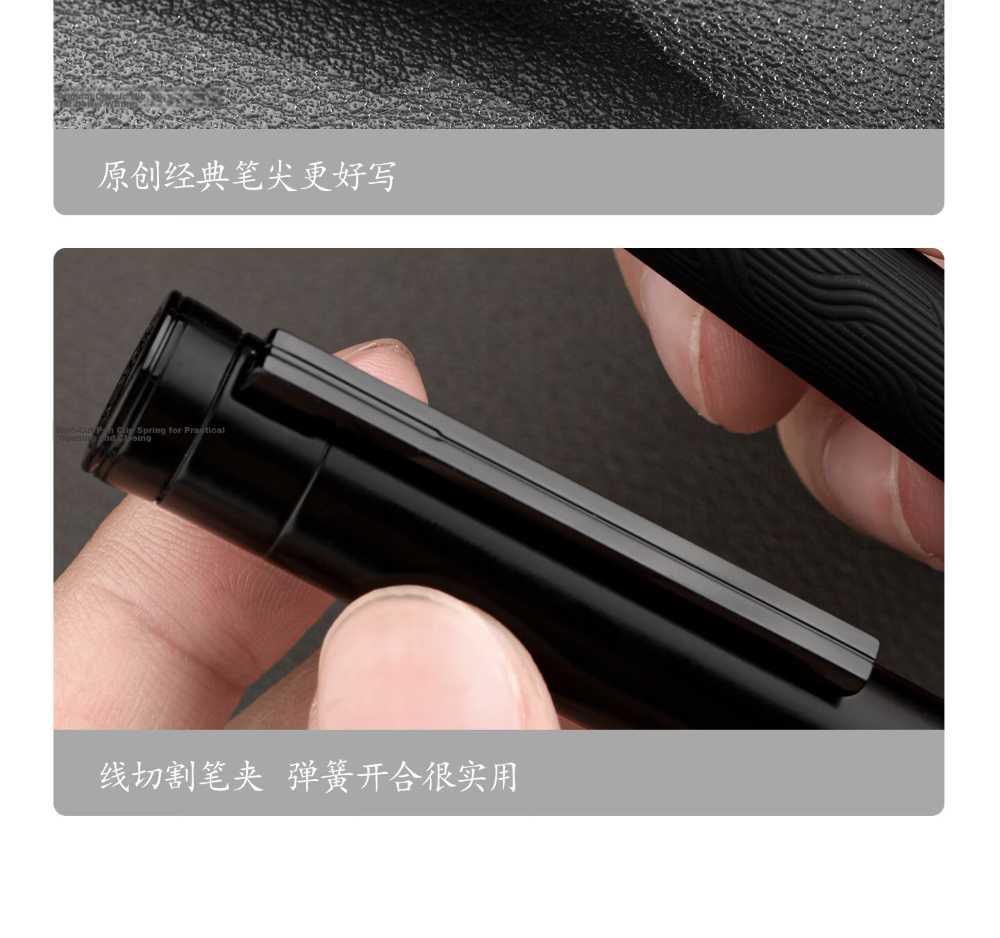 Hongdian High-End Business Elegant Student Calligraphy Vintage Art Pen 1861 Black Forest Pro Key Black EF Nib Obsidian Gift Box with 60ml Ink 11