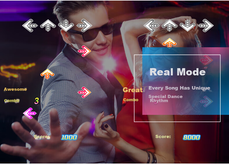 Subor Dance Mat Double and Single Player Home Motion Sensor Game Mat TV Connected Adult Kids Fitness Running Dance Pad TWT01 6