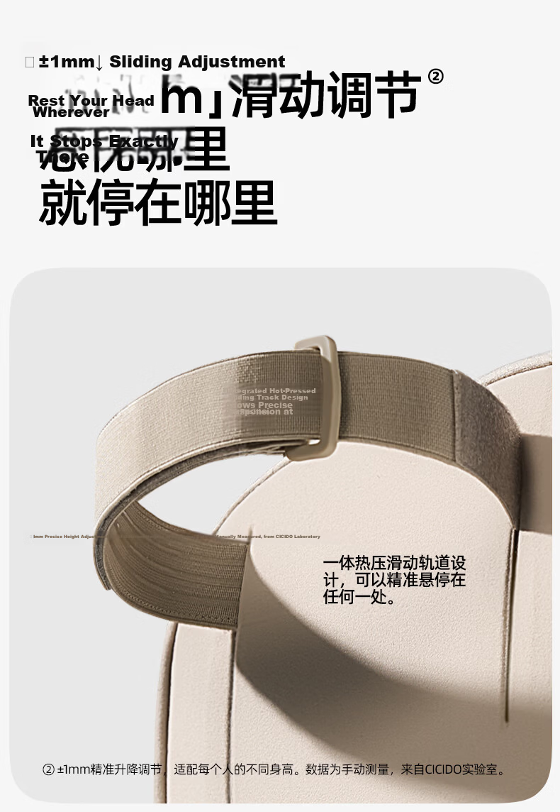 CICIDO Premium Adjustable Maybach Car Headrest Neck Pillow Driver Seat Cushion Universal for Tesla Xiaomi 5