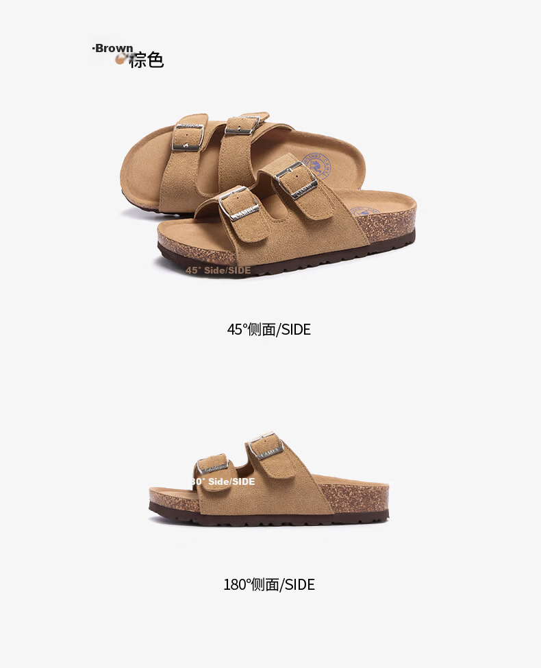 CAMEL Birkenstock Style Women's Casual Thick Sole Platform Sandals L26M700064A Beige Size 38 21