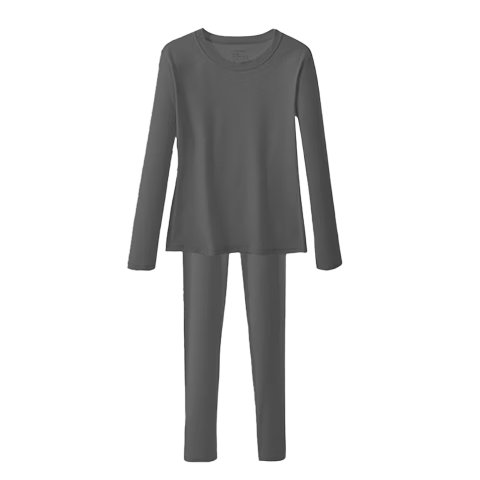 LangSha Autumn Underwear Set for Teenage Boys, German Wool And Silk Thermal Underwear Base Layer for Older Boys