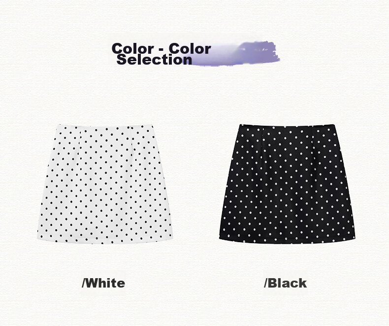 Borui Polka Dot Women's Skirt 2026 New Summer A-Line Sexy Bodycon Blazer Skirt Slim Fit Short Skirt 11