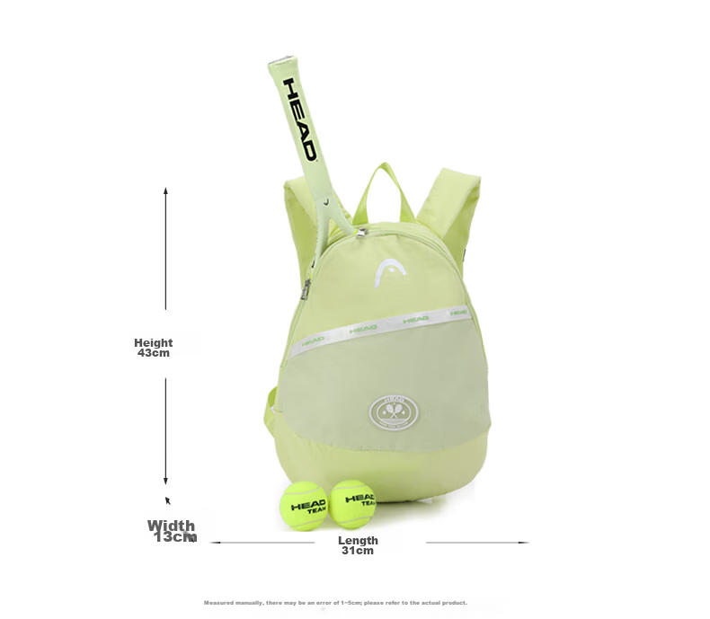 HEAD Casual Sports Bag Lightweight Versatile Tennis Bag Wimbledon Badminton Large Capacity Backpack Pickleball Racket Bag 5