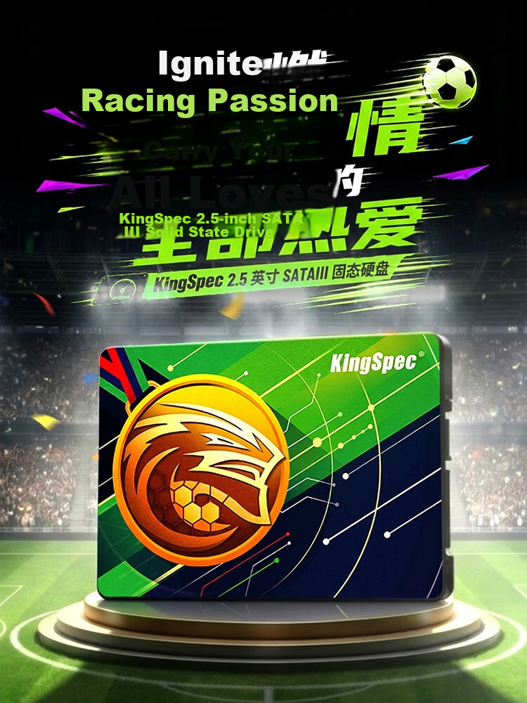 KingSpec 2TB SATA 3.0 2.5-Inch SSD Solid State Drive 550MB/s Read Speed Compatible with Desktop and Laptop 1